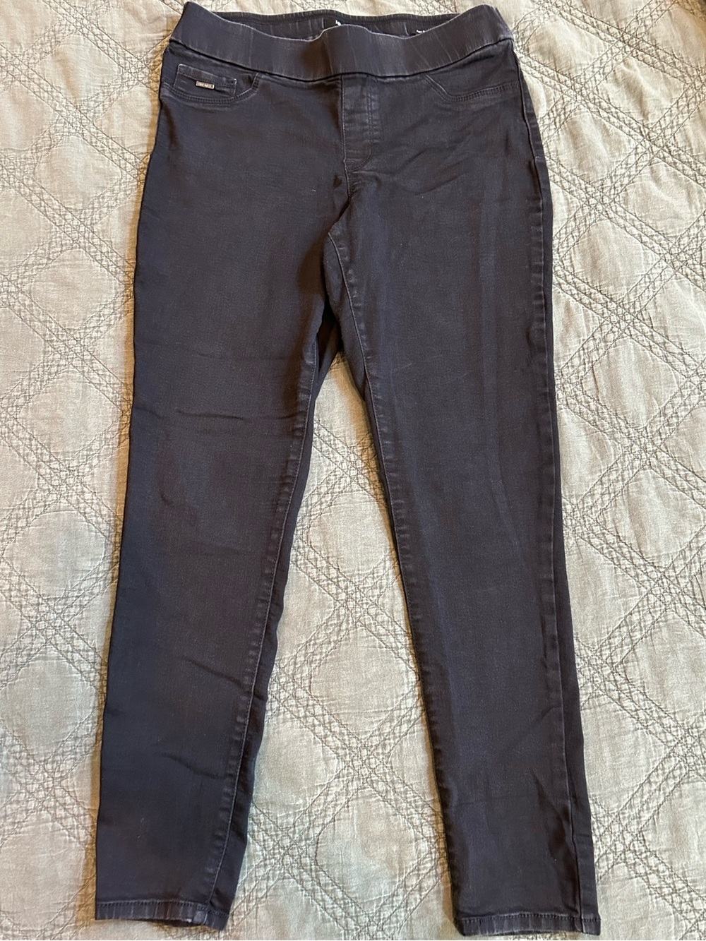 Nine West Black Skinny Pull-On Jeans